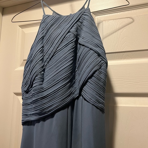 Levkoff size 16 blue grey bridesmaids dress in good condition. Worn once. - Picture 3 of 15
